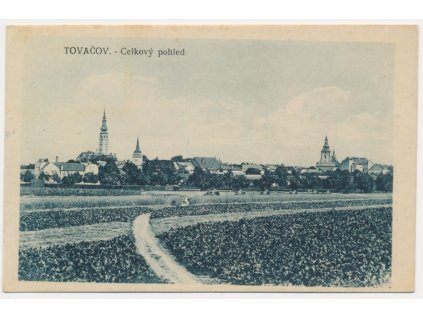 53 - Přerovsko, Tovačov, celkový pohled, cca 1925