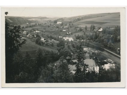 70 - Orlickoústecko, Klášterec nad Orlicí, celkový pohled, cca 1940