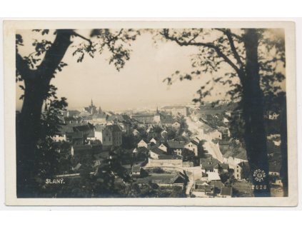 27 - Kladensko, Slaný, pohled na město, cca 1927