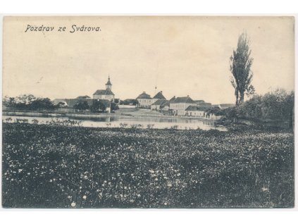 27 - Kladensko, Svárov, celkový pohled, cca 1908