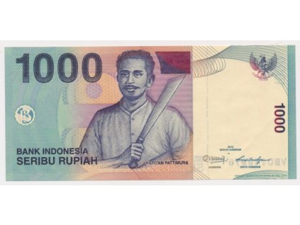 Indonésie, 1000 Rupiah, 2012, luxusní sběratelská jakost UNC