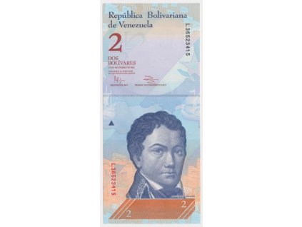 Venezuela, 2 Bolívares, 2012  luxusní sběratelská jakost UNC