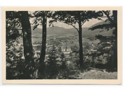 32 - Liberecko, Hejnice, Celkový pohled na město, cca 1948