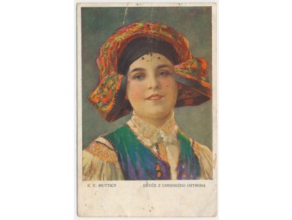 C. V. Muttich (1873-1924), Děvče z Uherského Ostraha, cca 1913