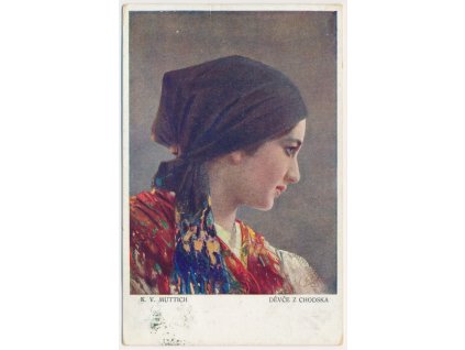 C. V. Muttich (1873-1924), Děvče z Chodska, cca 1914