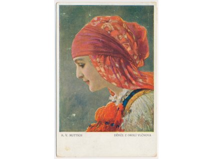 C. V. Muttich (1873-1924), Děvče z okolí Vlčnova, cca 1916