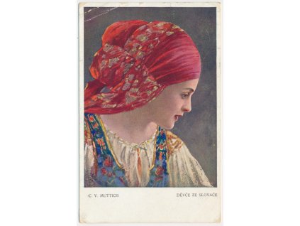 C. V. Muttich (1873-1924), Děvče ze Slovače, cca 1913