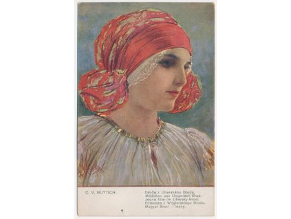 C. V. Muttich (1873-1924), Děvče z Uherského Brodu, cca 1917