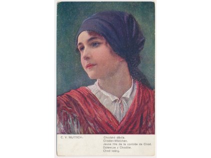 C. V. Muttich (1873-1924), Chodské děvče, cca 1917