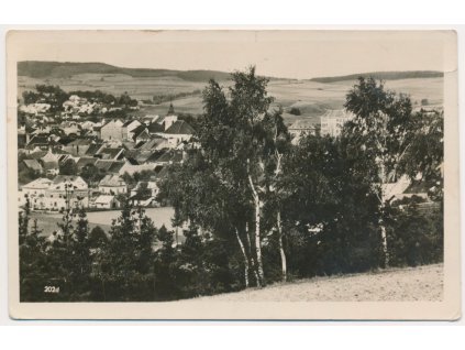 60 - Strakonicko, Volyně, celkový pohled, cca 1935