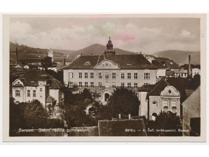 02 - Beroun, Státní reálné gymnázium, cca 1935
