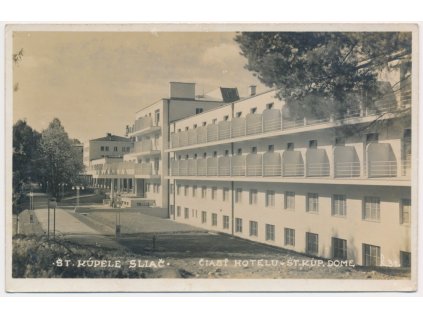 Slovensko, Sliač, Štátne kúpele, Hotel, cca 1935