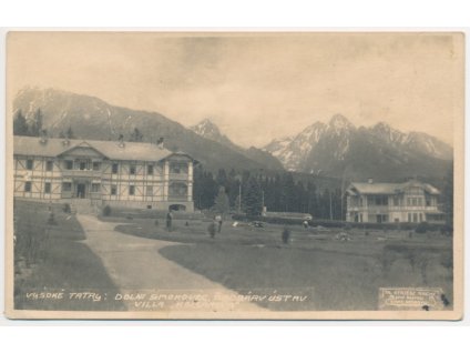 Slovensko, Vysoké Tatry, Dolní Smokovec, Villa "Kollárova", cca 1930
