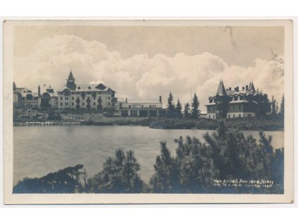 Slovensko, Štrbské pleso, Hotel Kriváň, Dom Jana Jiskry, cca 1926