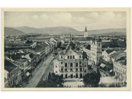 Slovensko, Košice, Hlavná ulica, celkový pohľad, cca 1931
