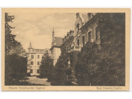 Slovensko, Trenčianské Teplice, Lázeňské budovy, cca 1930