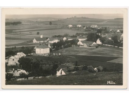 54 - Příbramsko, Milín, celkový pohled, cca 1943