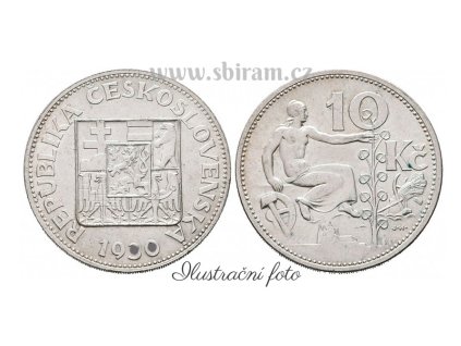 ČSR, mince 10 Koruna, 1931, stav 2/2