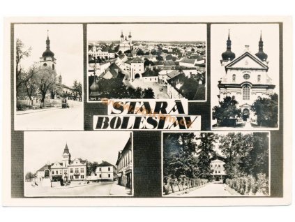 36 – Mladá Boleslav, záběry města, ca 1945