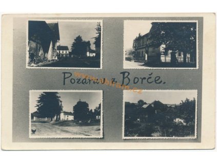36 – Mladoboleslavsko, Pozdrav z Borče, ca 1945