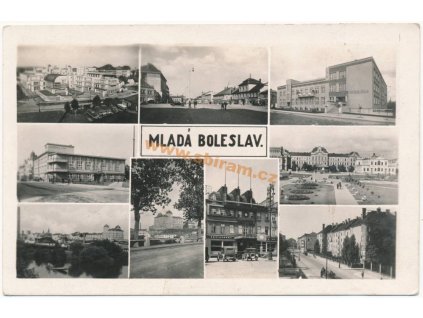 36 – Mladá Boleslav, záběry města, ca 1946