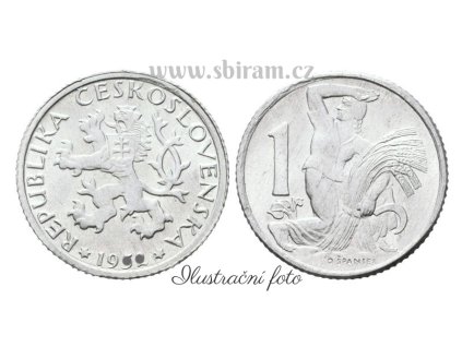 ČSR, mince 1 Koruna, 1950, stav 0/0