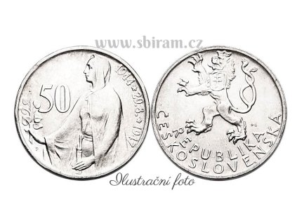 ČSR, mince 50 Koruna 1947 - 3. výročí SNP, stav 0/0