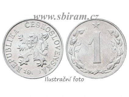 ČSR, mince 1 Haléř, 1953, stav 2/2