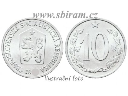 ČSSR, mince 10 Haléř, 1968, stav 0/0