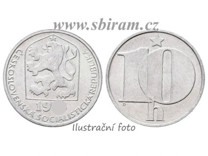 ČSSR, mince 10 Haléř, 1976, stav 2/2