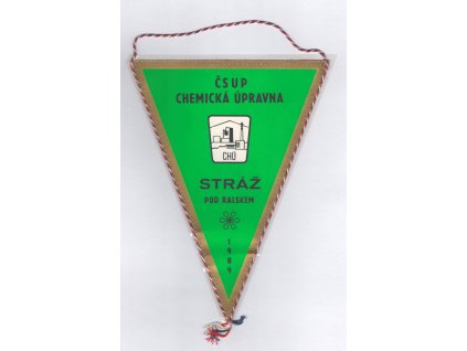 ČSSR, Stráž pod Ralskem, kopaná, pamětní  vlaječka, všechny náležitosti