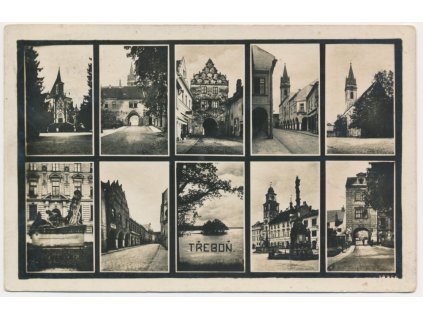 24 - Jindřichohradecko, Třeboň, 10-ti záběr dominant města, cca 1933