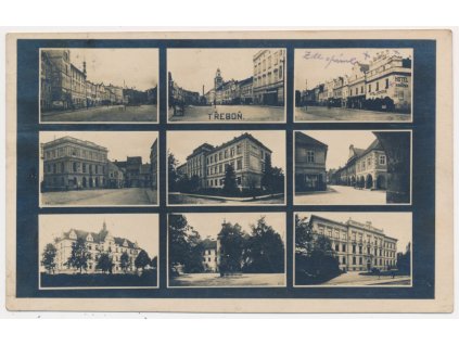 24 - Jindřichohradecko, Třeboň, 9-ti záběr dominant města, cca 1929