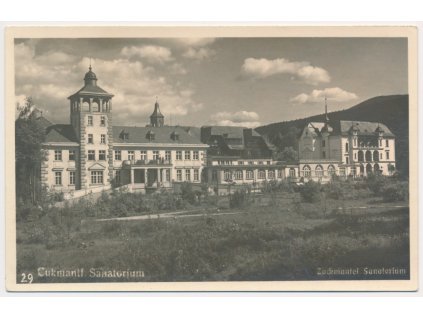 21 - Jesenicko, Zlaté hory (Cukmantl), Sanatorium, cca 1920