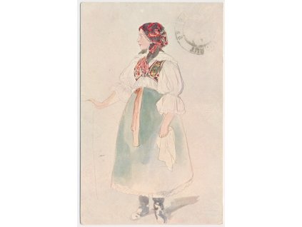 Josef Mánes (1820-1871), Děvče z Břeclavi, No. 45, cca 1915