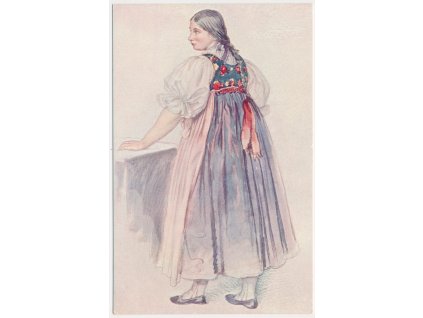 Josef Mánes (1820-1871), Děvče od Těšína, No. 44, cca 1915