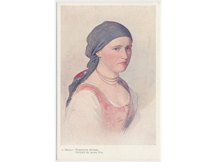 Josef Mánes (1820-1871), Podobizna děvčete, No. 36, cca 1915