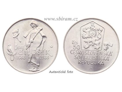 ČSSR, mince 50 Koruna 1988 - 300. výročí narození Juraje Jánošíka, 0/0