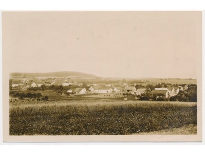 28 - Klatovsko, Chudenice, Celkový pohled na městys, cca 1938