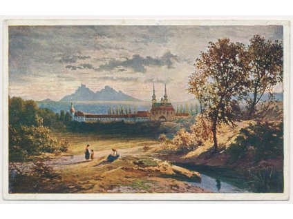 68 - Uherskohradišťsko, Velehrad, oživená partie, cca 1925