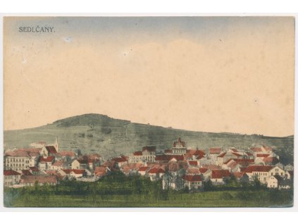 54 - Příbramsko, Sedlčany, Celkový pohled, cca 1938