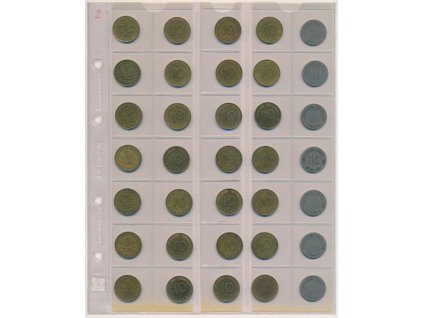 Německo, sestava 35-ti ks mincí 10 Pfennig, z let cca 1880 - 1980