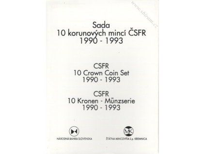sada desetikorunovych minci csfr (3)