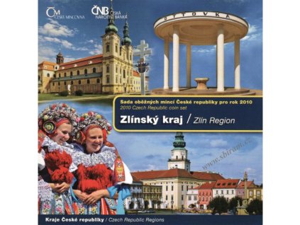 ČR, Sada oběžných mincí, 2010, Zlínský kraj