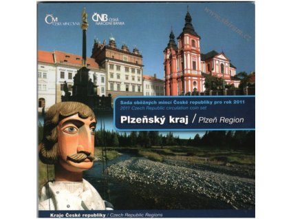ČR, Sada oběžných mincí, 2011, Plzeňský kraj
