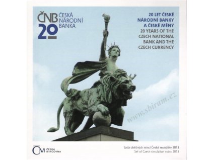 ČR, Sada oběžných mincí, 2013, 20. výročí ČNB a české měny