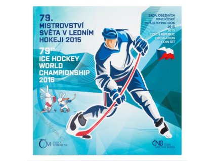 ČR, Sada oběžných mincí, 2015, MS v ledním hokeji 2015
