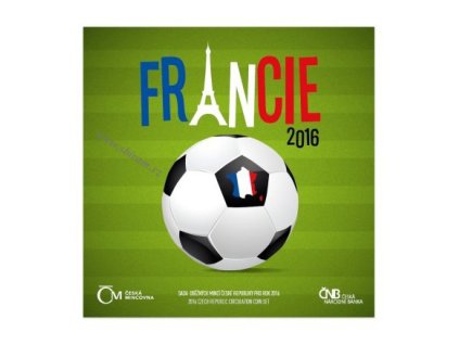 ČR, Sada oběžných mincí, 2016, ME ve fotbale - Francie 2016