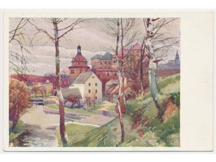 24 - Jindřichův Hradec, zámek, cca 1920