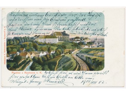 57 - Rychnov nad Kněžnou, Celkový pohled, cca 1902